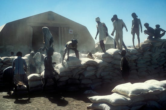 Famine Help, British Red Cross., CC BY 2.0 , via Wikimedia Commons
